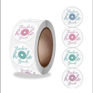 📦BUNDLE & SAVE📦 500 Small Business Thanks A Whole Bunch Donut Stickers